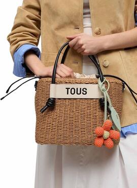 Sac Tous moyen Scoubidou naturel et noir pour femme
