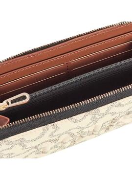 Portefeuille Tous Kaos Icon beige pour femme.