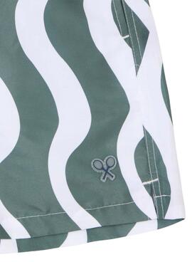 Maillot de bain Silbon waves vert pour homme