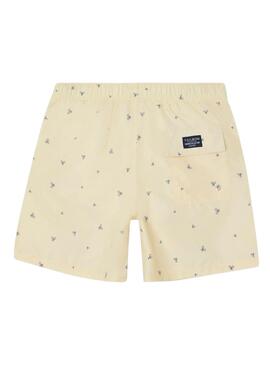 Maillot de bain Silbon raquetas jaune pour homme