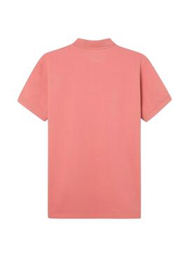 Polo Silbon classique corail pour homme.