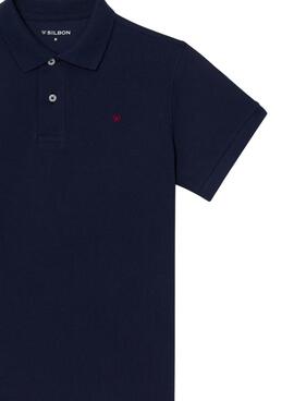 Polo Silbon classique bleu marine pour homme