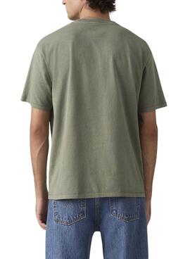 T-shirt Levi's Red Tab Vintage vert pour homme