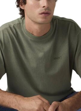 T-shirt Levi's Red Tab Vintage vert pour homme