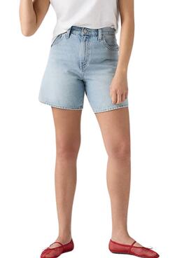 Bermuda en jean Levis High Baggy para mujer