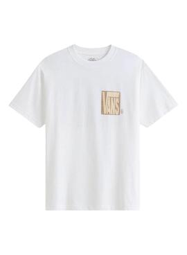 T-shirt Vans Stretch Srack blanc pour homme