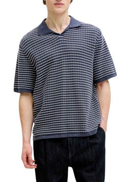 Polo Jack and Jones Nantucket rayures bleues pour homme