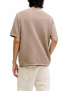 Polo Jack and Jones Nantucket beige pour homme