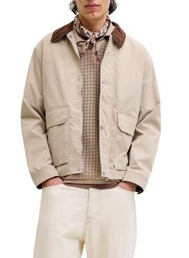 Polo Jack and Jones Nantucket beige pour homme