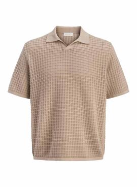 Polo Jack and Jones Nantucket beige pour homme