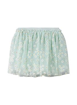 Jupe Name It Floral verte pour fille