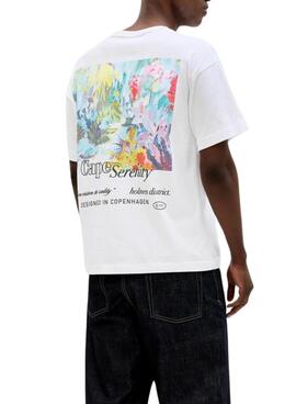 T-shirt Jack and Jones Montauk blanc pour homme