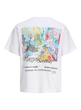 T-shirt Jack and Jones Montauk blanc pour homme