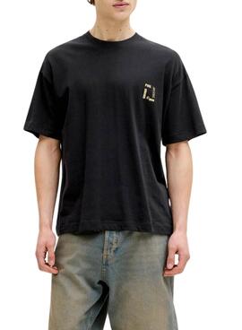 T-shirt Jack and Jones Montauk noir pour homme.