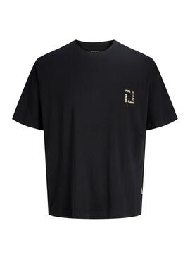 T-shirt Jack and Jones Montauk noir pour homme.