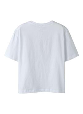 T-shirt Name It Fahiraz blanc pour fille
