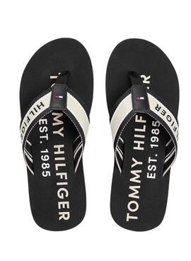Tongs Tommy Hilfiger Sporty noir pour homme