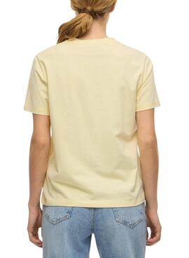 T-shirt Vila Nora jaune pour femme
