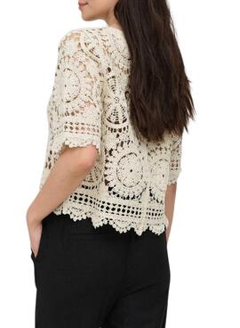 T-shirt Only Waterly beige pour femme