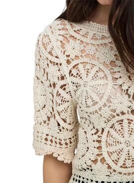 T-shirt Only Waterly beige pour femme