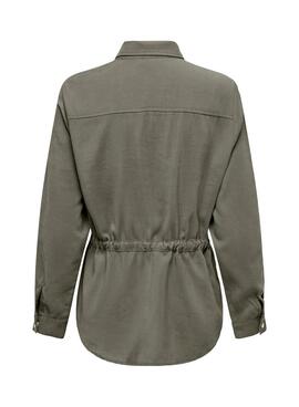 Chemise surdimensionnée verte Only Laris pour femme