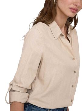 Chemise Only Goa beige pour femme