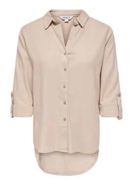 Chemise Only Goa beige pour femme