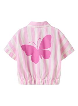 Chemise Name It Friba rose pour fille