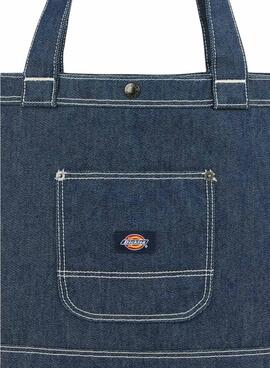 Sac Dickies tote en denim foncé pour femme et homme