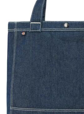 Sac Dickies tote en denim foncé pour femme et homme