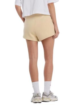 Shorts New Balance Fleece camel pour femme
