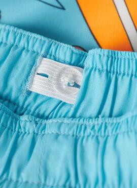 Maillot de bain Name It Mouritz Stitch turquoise pour garçon.