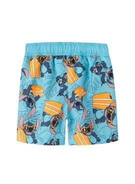 Maillot de bain Name It Mouritz Stitch turquoise pour garçon.