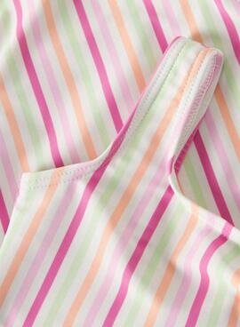 Maillot de bain Name It Zilua à rayures multicolores pour fille