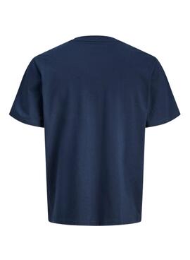 T-shirt Jack and Jones Perry bleu marine pour enfant