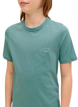 T-shirt Jack and Jones College verte pour enfant
