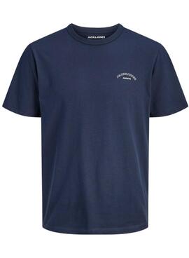 T-shirt Jack and Jones College marine pour enfant