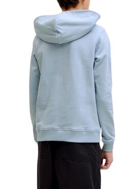 Sweatshirt Jack and Jones Rain bleue pour enfant.