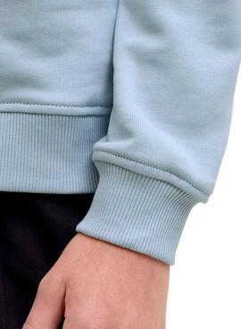 Sweatshirt Jack and Jones Rain bleue pour enfant.