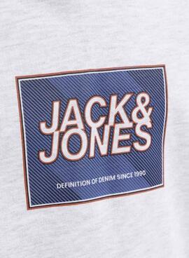 Sweat à capuche Jack and Jones Rain gris pour enfant