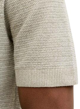 Polo en punto Jack and Jones Bluriley verde pour homme