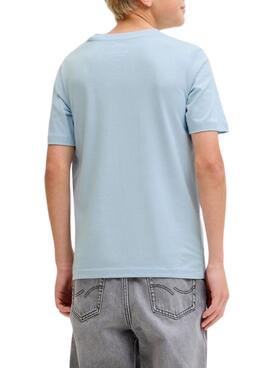 T-shirt Jack and Jones Rain bleu pour enfant
