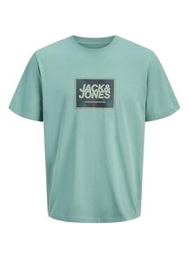 T-shirt Jack and Jones Rain verte pour garçon