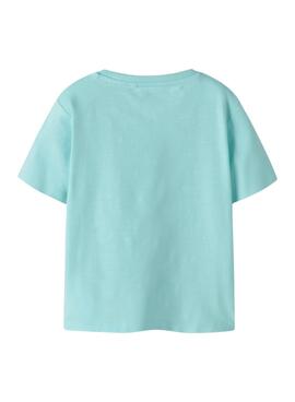 T-shirt Name It Flapz turquoise pour enfant