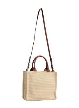 Sac à main Pieces Kathrine beige pour femme