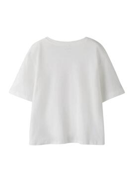 T-shirt Name It Freya blanc pour fille