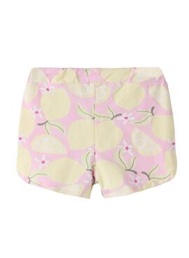 Shorts Name It Filuaz imprimés de citrons pour fille