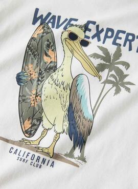 T-shirt Name It Fopz blanc pour garçon