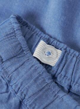 Shorts Nom It Ferma Mini brodé anglais bleu pour fille