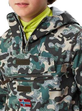 Jacket Napapijri Rainforest Camouflage For Boy